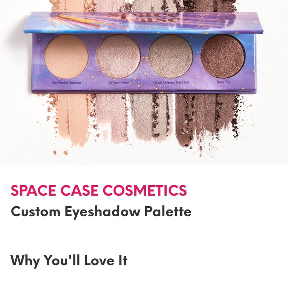 Space Case eye shadow palette